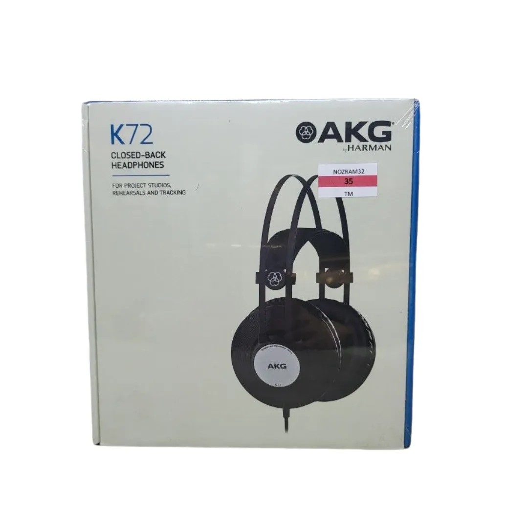 AKG Pro Audio K72 Over-Ear, Closed-Back, Studio Headphones, Matte Black