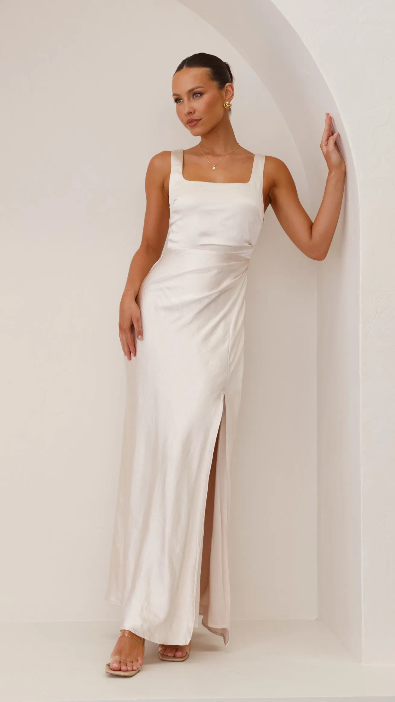 Alaria Maxi Dress - Champagne