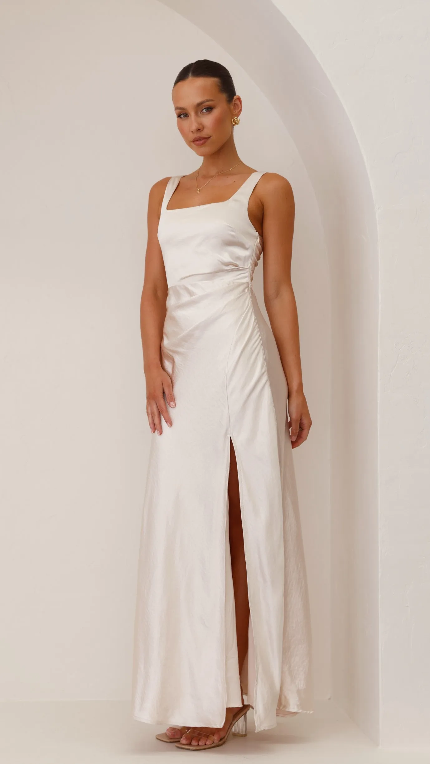 Alaria Maxi Dress - Champagne