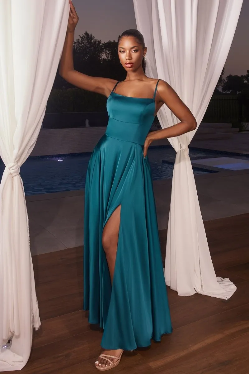 ALEXIA Classic Satin A-Line Bridesmaid Formal Dress