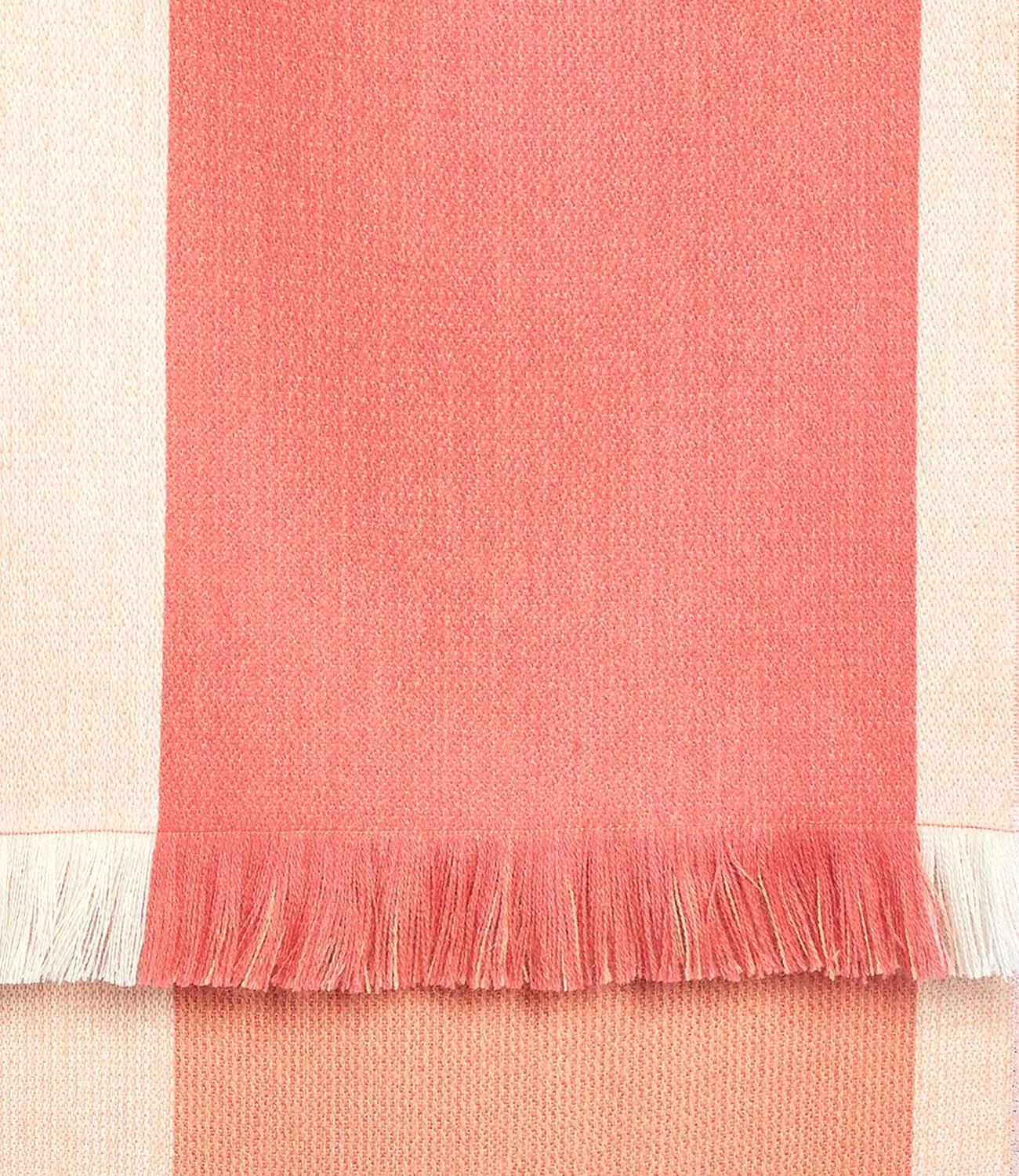 Alpaca Scarf Reversible - Peach Bloom