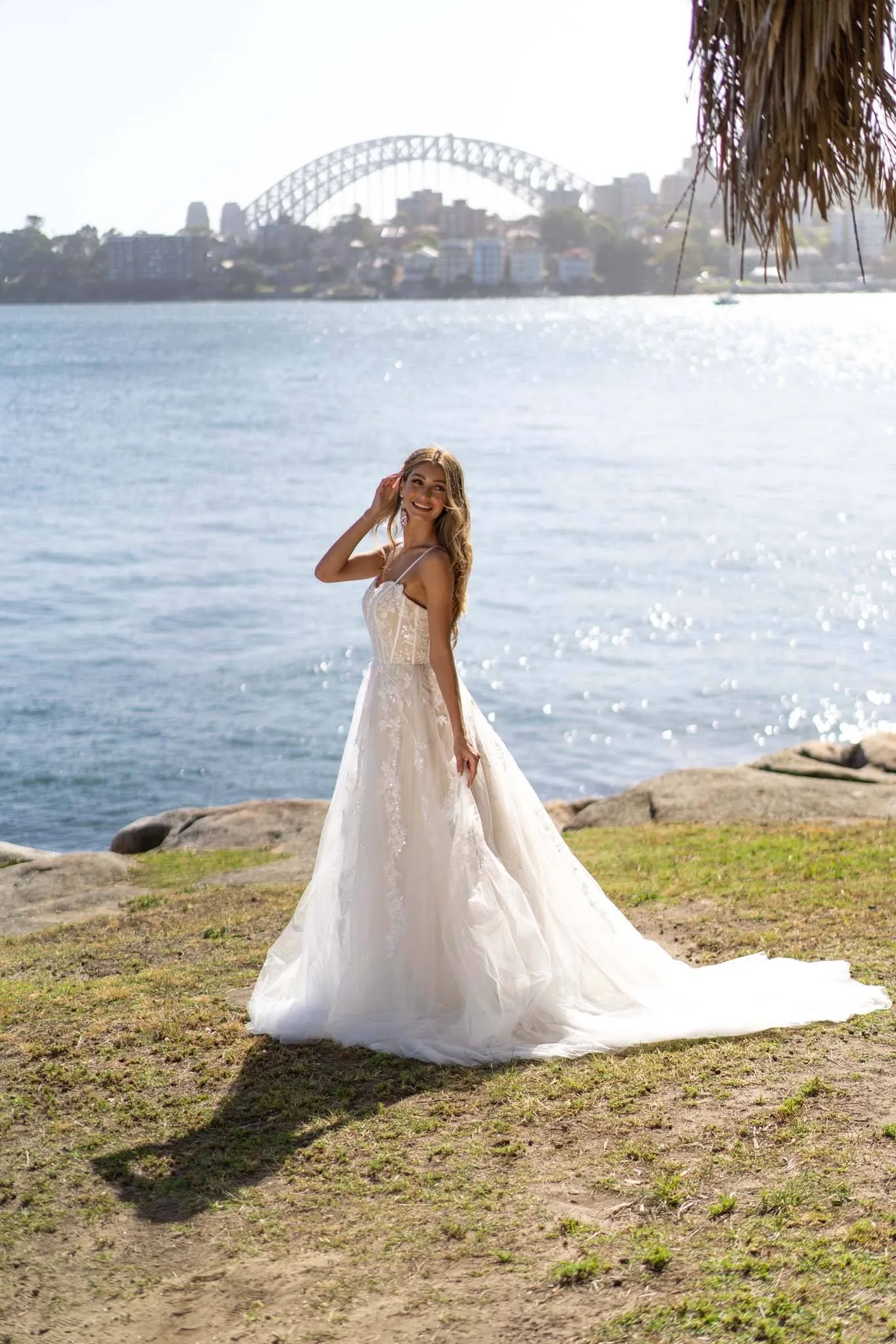 ANISSA Gown in Ivory/Champagne