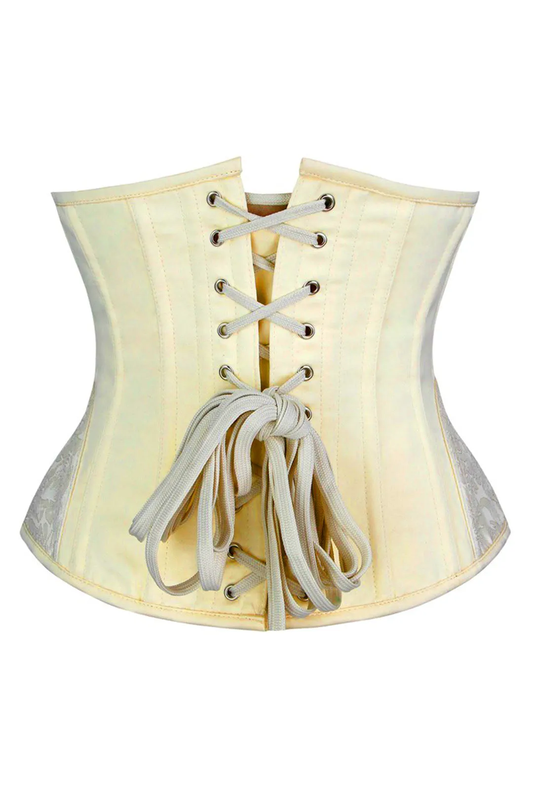 Apricot Hip Detail Steel-Boned Underbust Corset