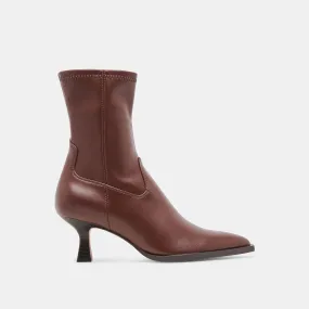 ARYA WIDE CALF BOOTS CHOCOLATE LEATHER