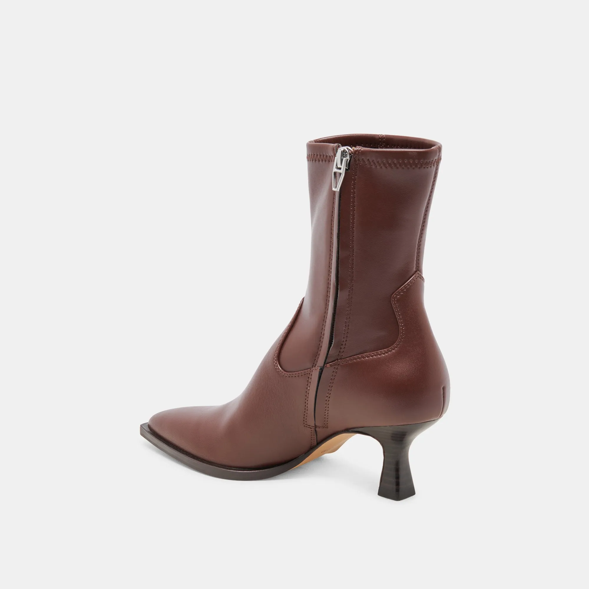 ARYA WIDE CALF BOOTS CHOCOLATE LEATHER