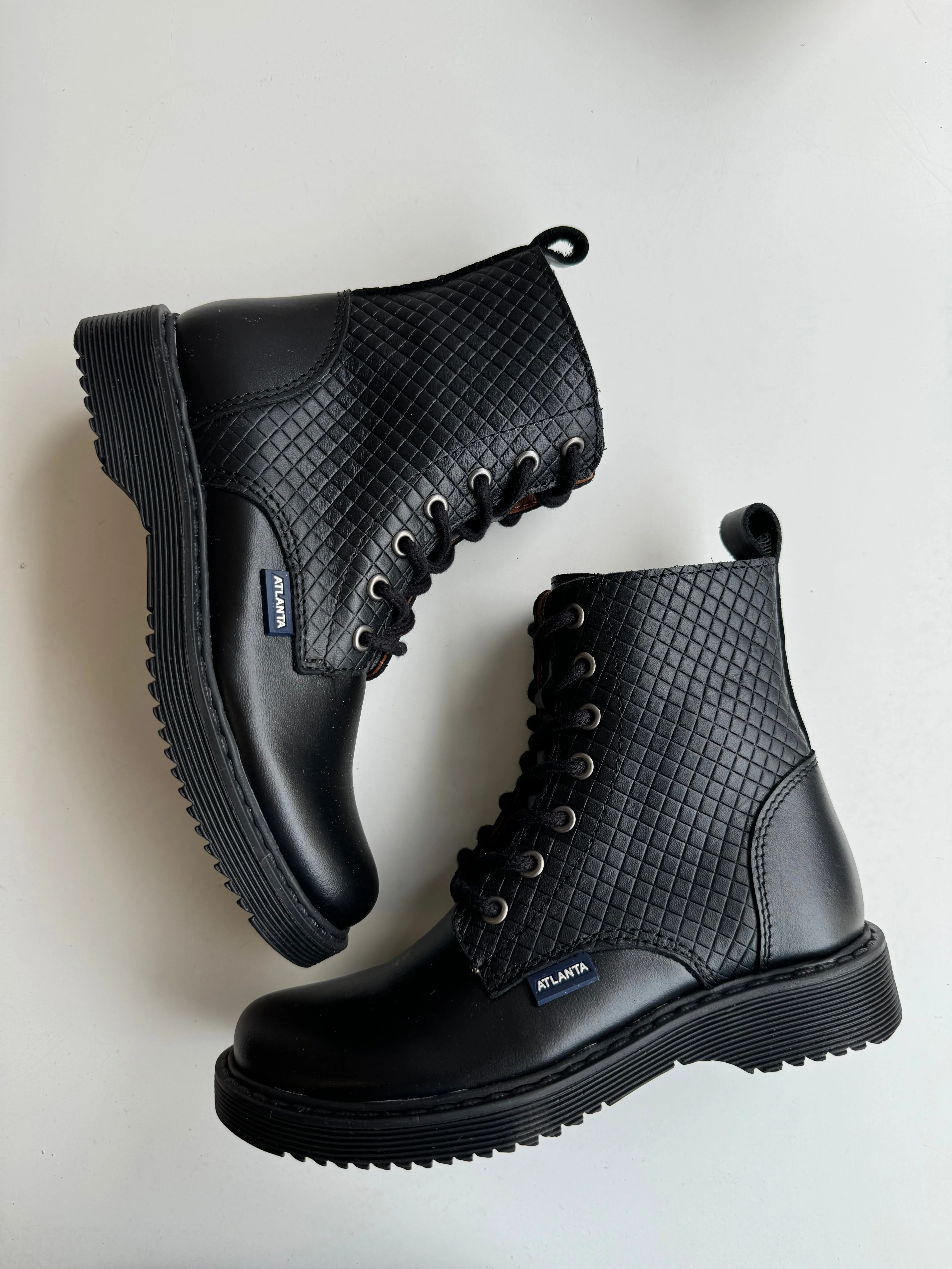 Atlanta Black Combat Bootie