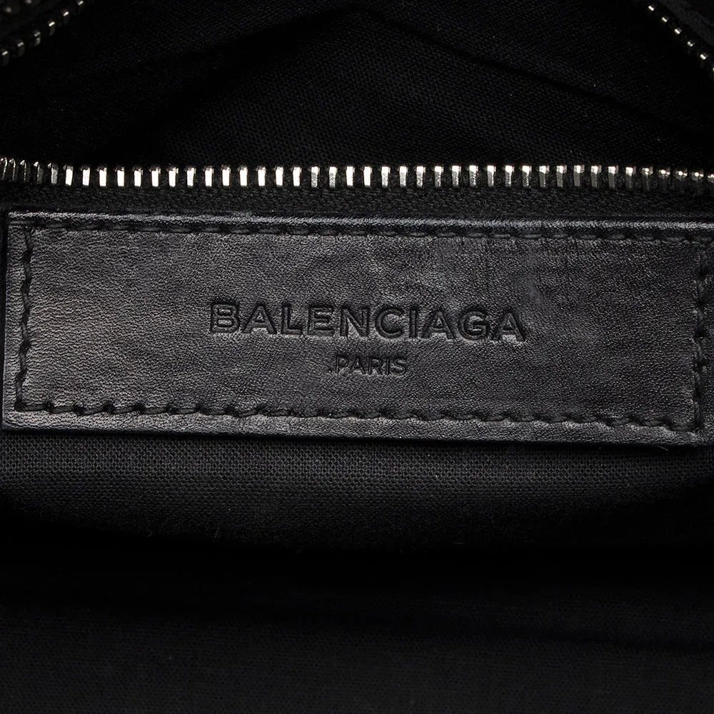 Balenciaga Patent Matte Calfskin Metal Edge City Mini Satchel - FINAL SALE (SHF-17574)