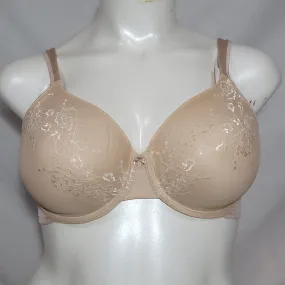 Bali DFD653 Lace Desire Full Coverage Underwire Bra 42D Nude NWT