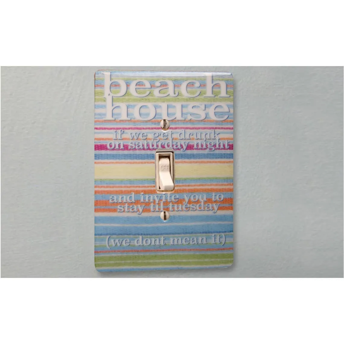 Beach House Single Ceramic Switch Plate