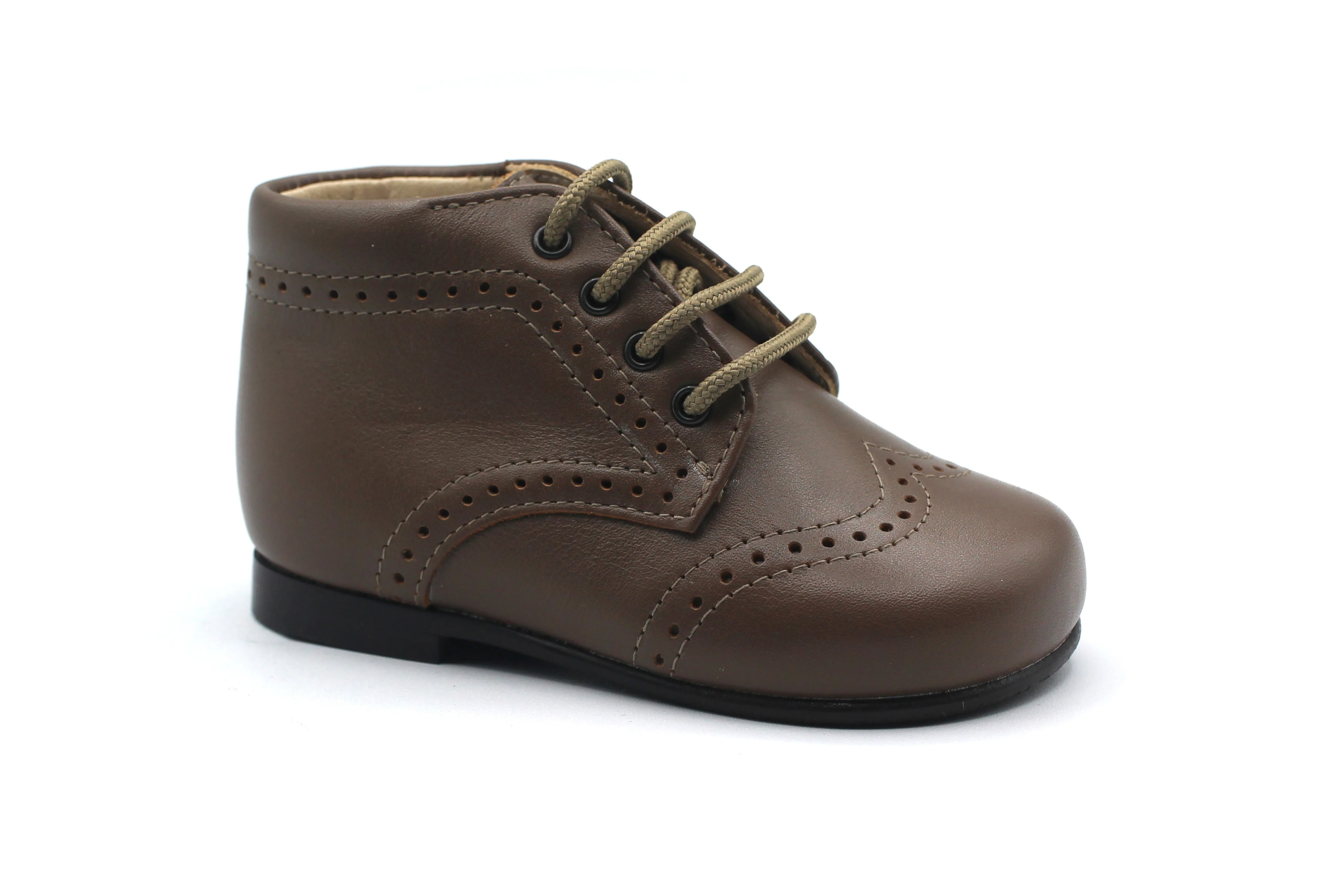 Beberlis Taupe Wingtip Baby Bootie