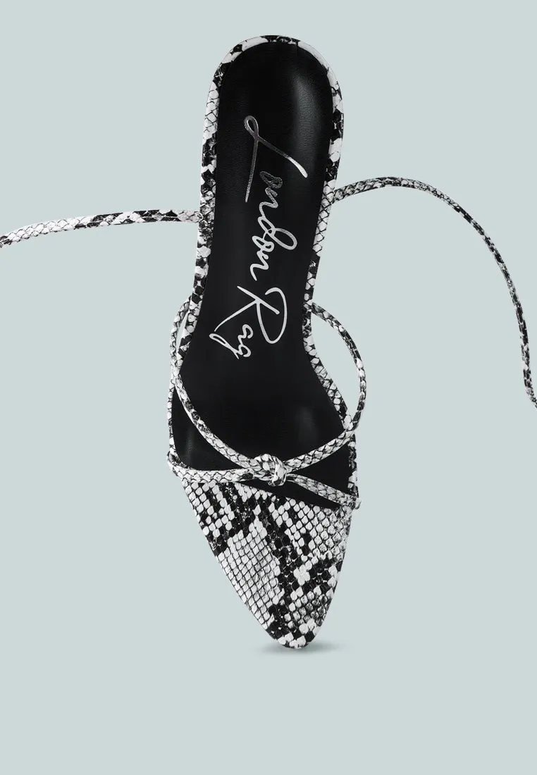 Bondage High Heel Lace Up Heels By Ruw