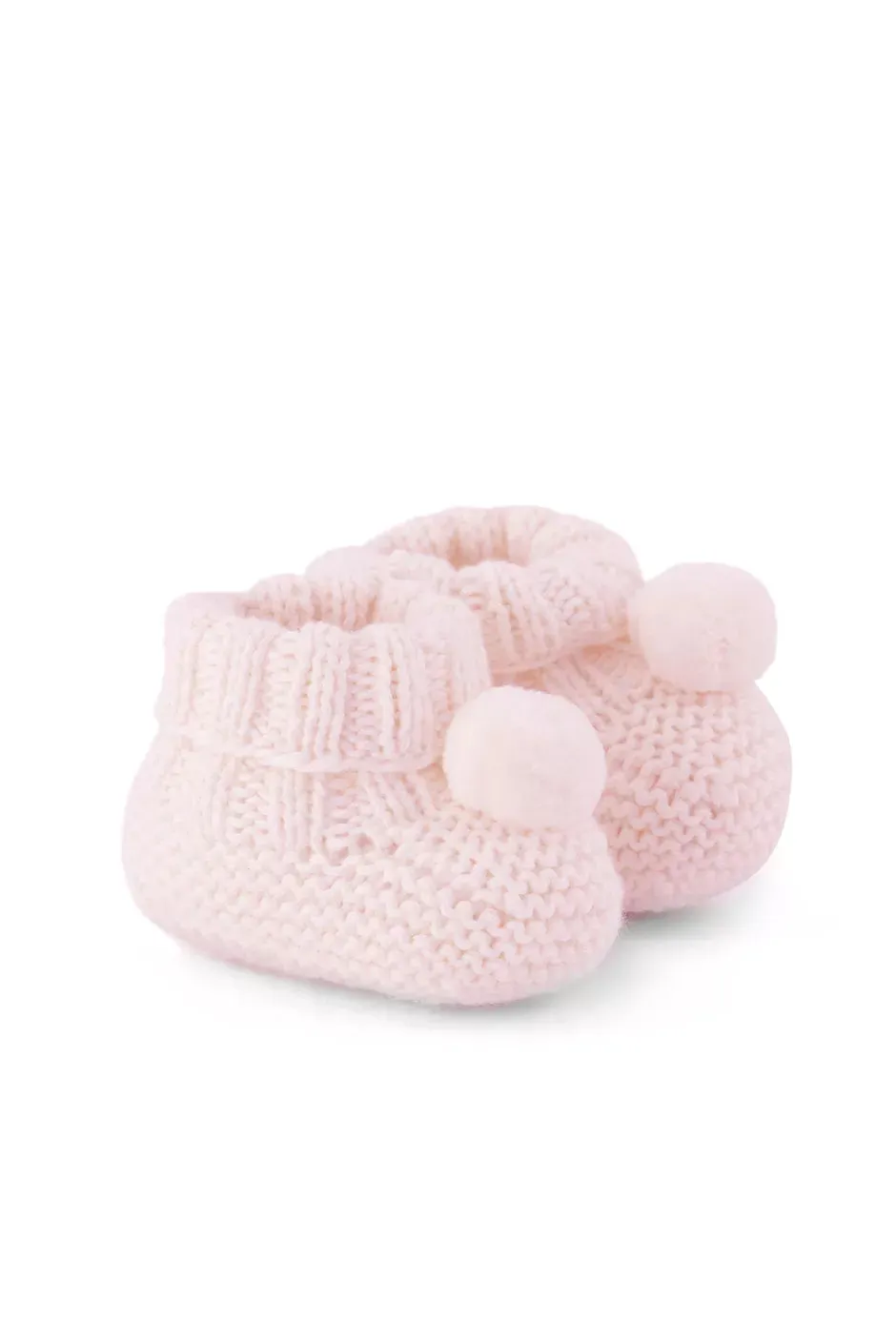 Booties - Pale Pink Knit