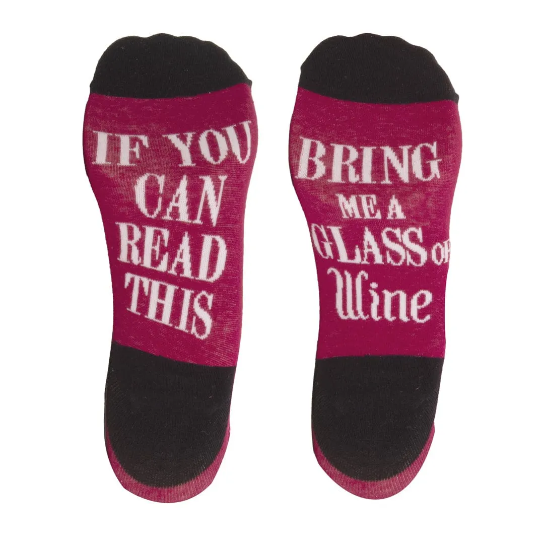 Bring Me A Glass of Wine Unisex Crew Sock