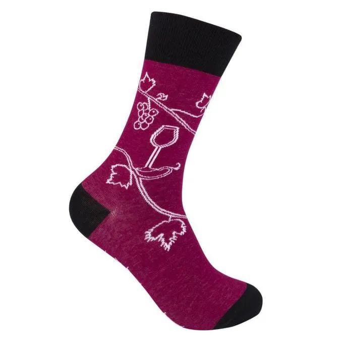 Bring Me A Glass of Wine Unisex Crew Sock