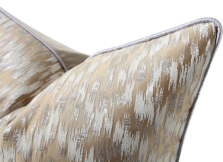 Champagne Gold Viscose Throw Cushion