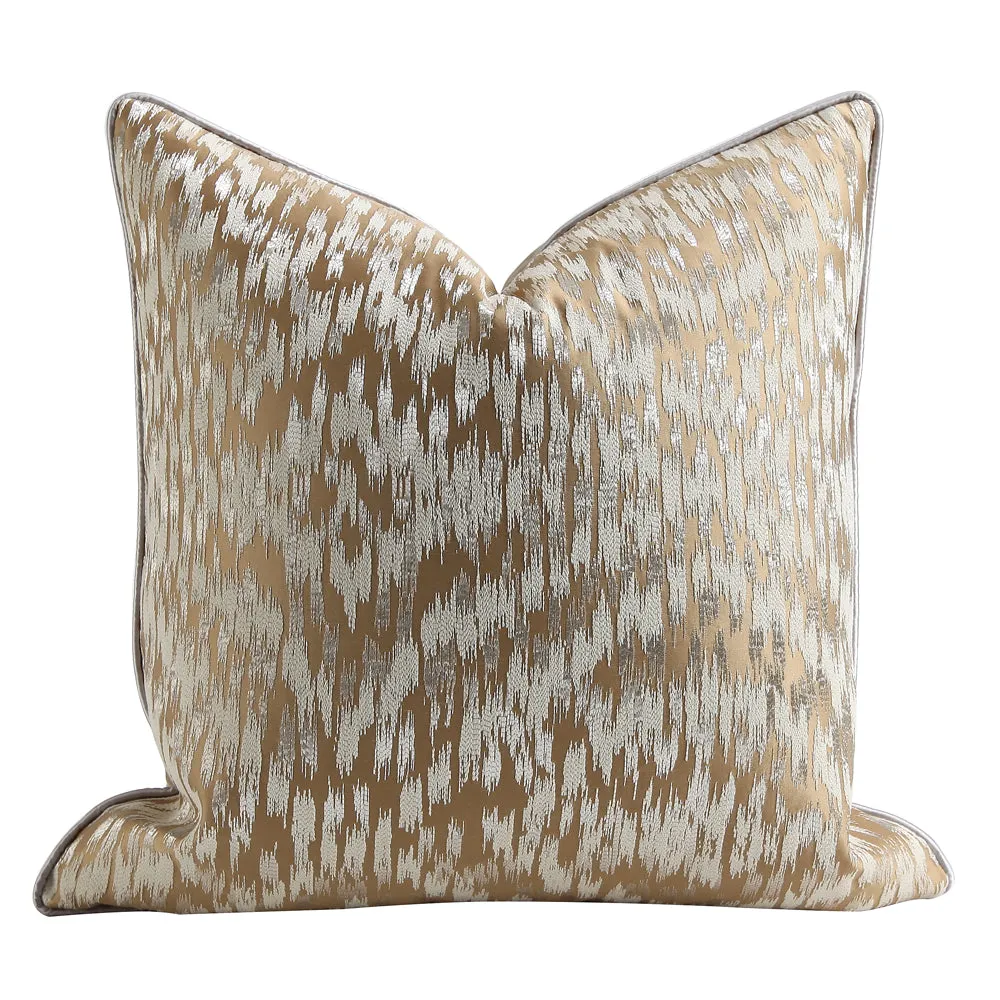 Champagne Gold Viscose Throw Cushion