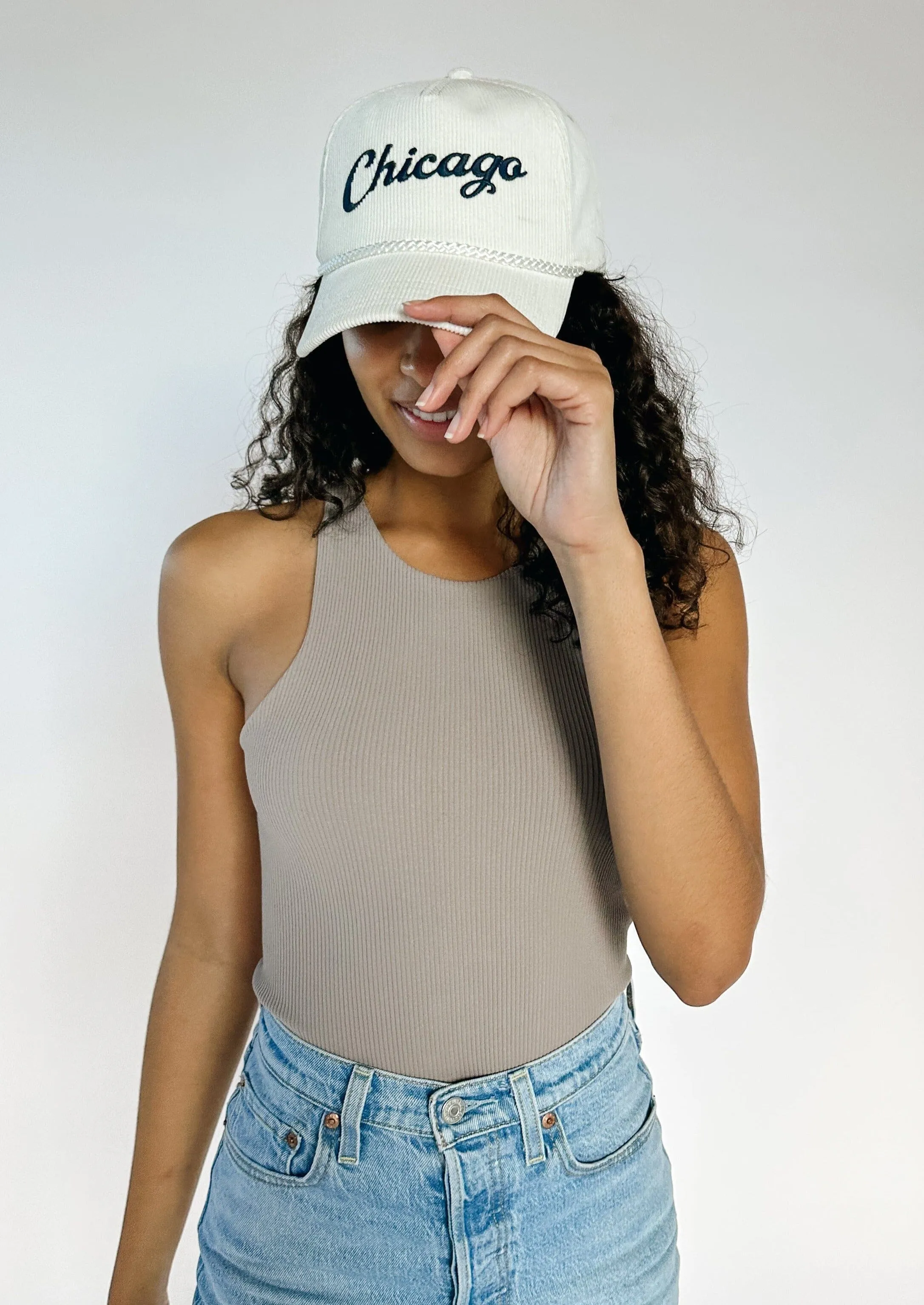 Chicago Cord Hat - Cream