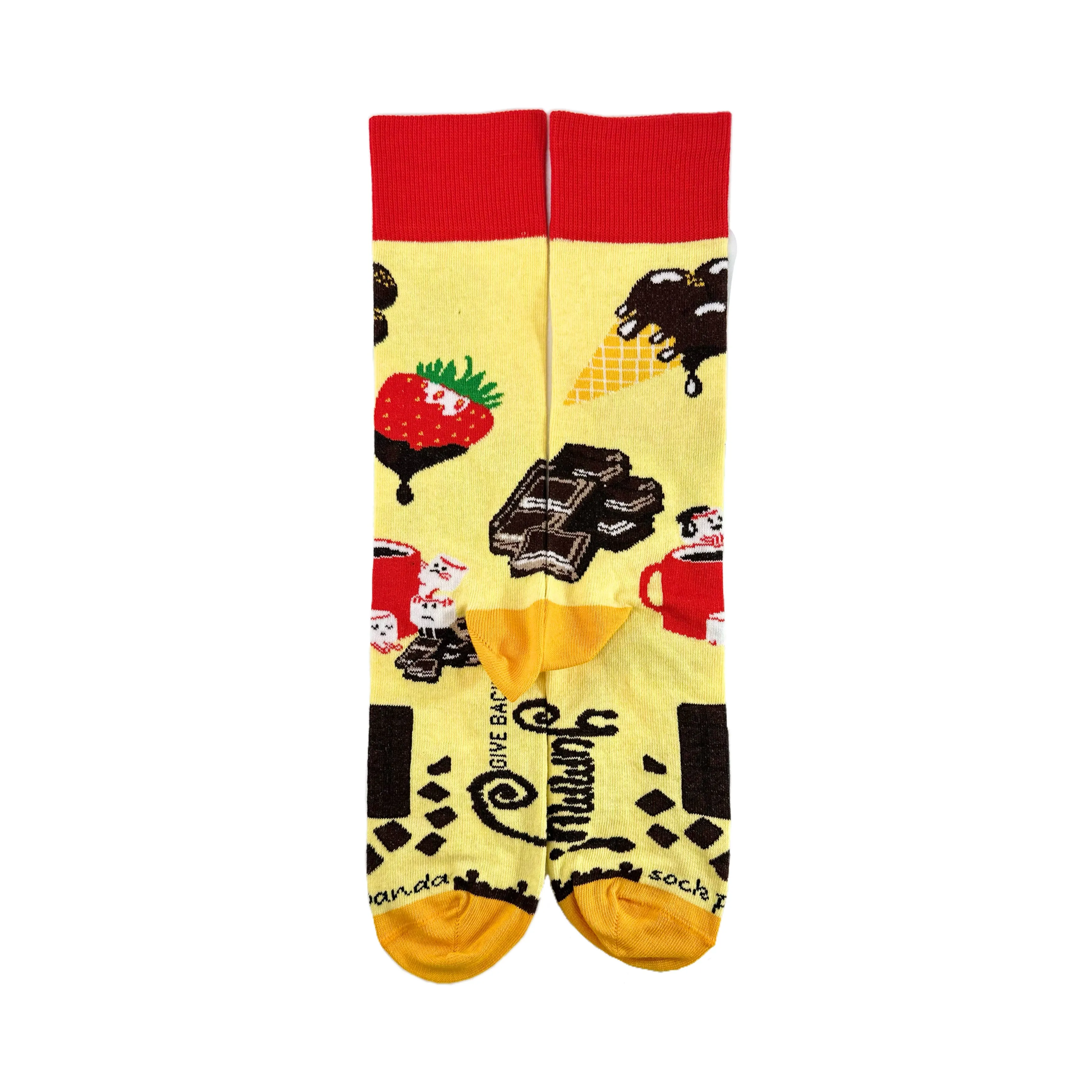 Chocolate Party Time Socks from the Sock Panda (Adult Medium - Women's Shoe Sizes 5-10)