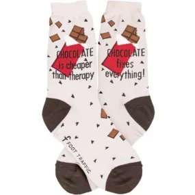 Chocolate Women's Crew Socks