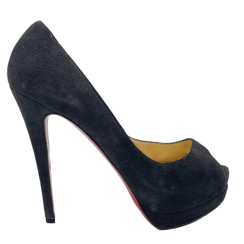 Christian Louboutin Brown Altadama Suede Platform 140 Pumps