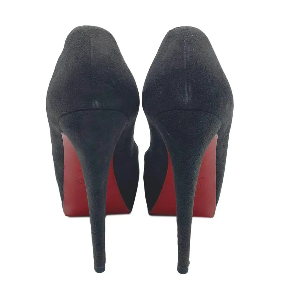 Christian Louboutin Brown Altadama Suede Platform 140 Pumps