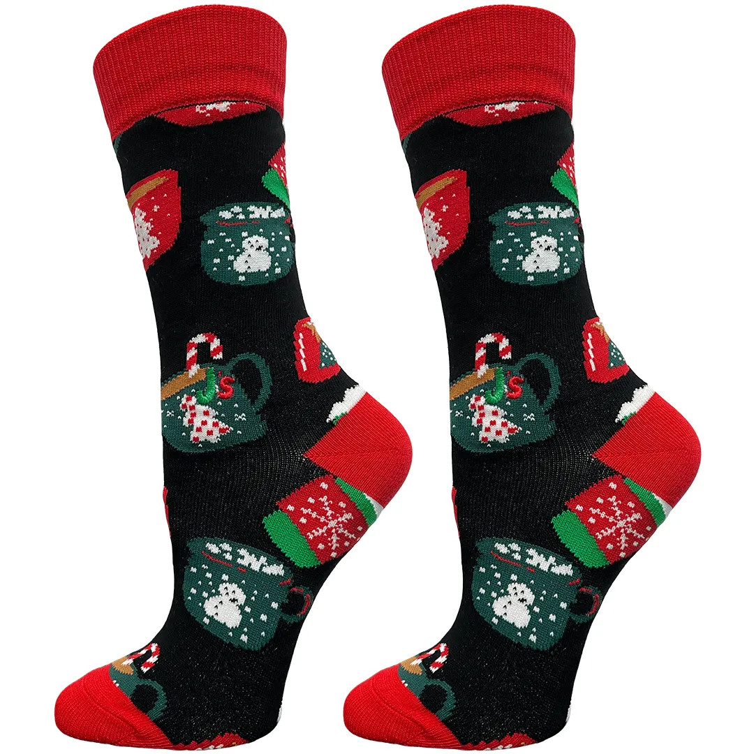 Christmas Mugs Women's Crew Socks