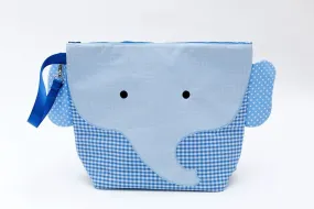 Cotton Wet & Dry Backpack - Charlie the Blue Elephant