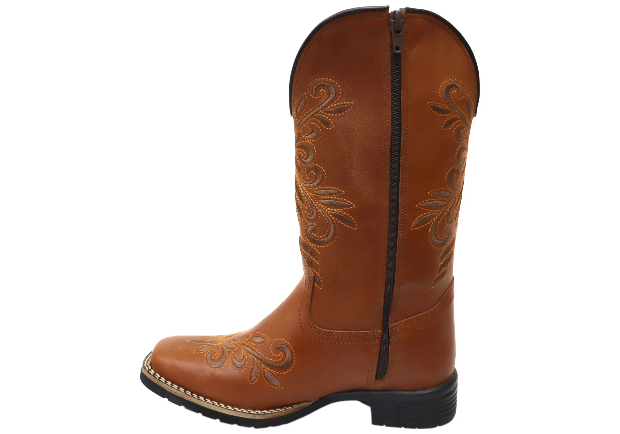 D Milton Belle Womens Comfortable Leather Western Cowboy Boots