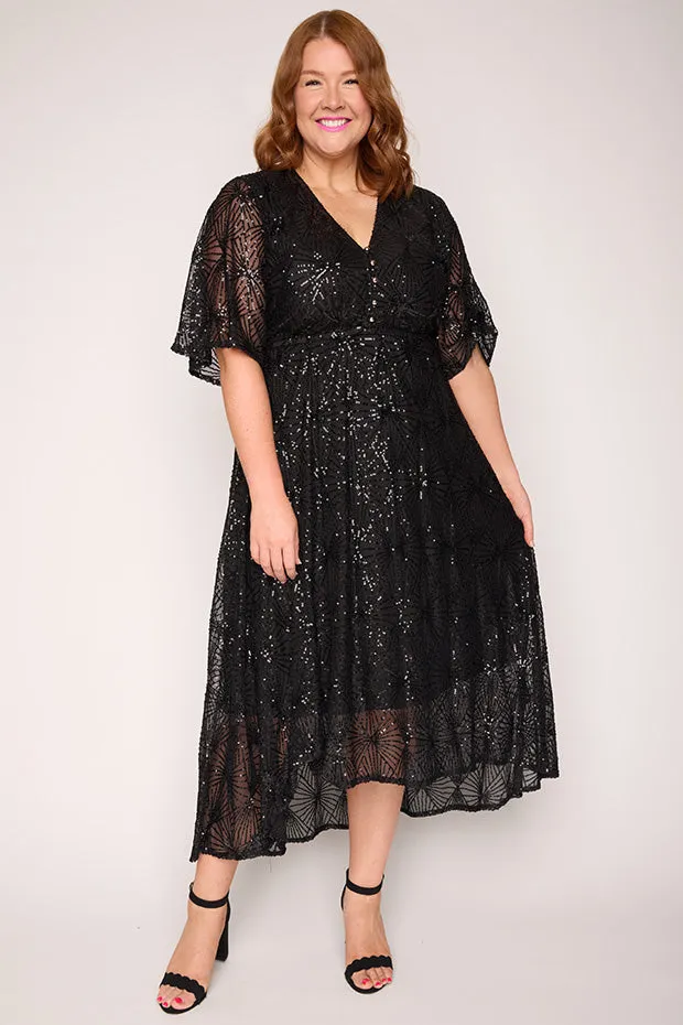 Delight Black Party Dress