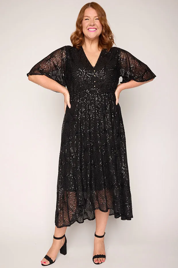 Delight Black Party Dress