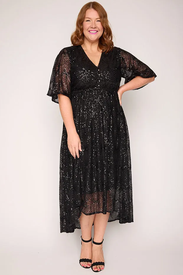 Delight Black Party Dress