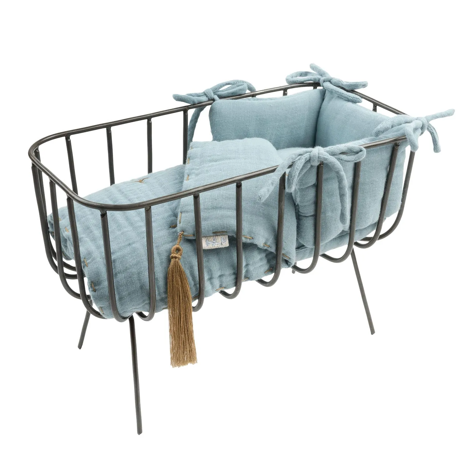 Doll Metal Crib Set - S046 Sweet Blue