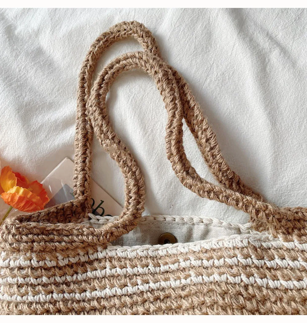 Elena Handbags Twine Knitted Shoulder Bag