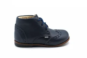 Emel Navy Wingtip Bootie