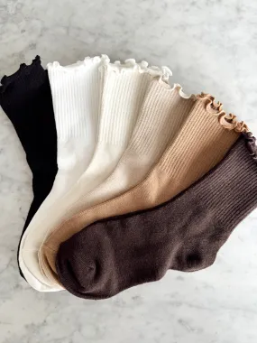 Frill Sock Pack - Natural