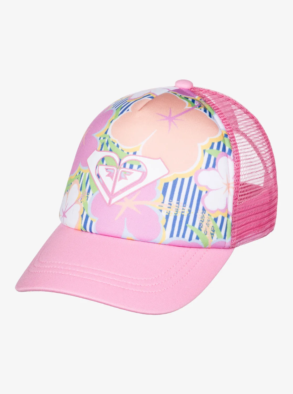 Girls 2-7 Sweet Emotions Trucker Hat - Ultramarine Teenie Flower