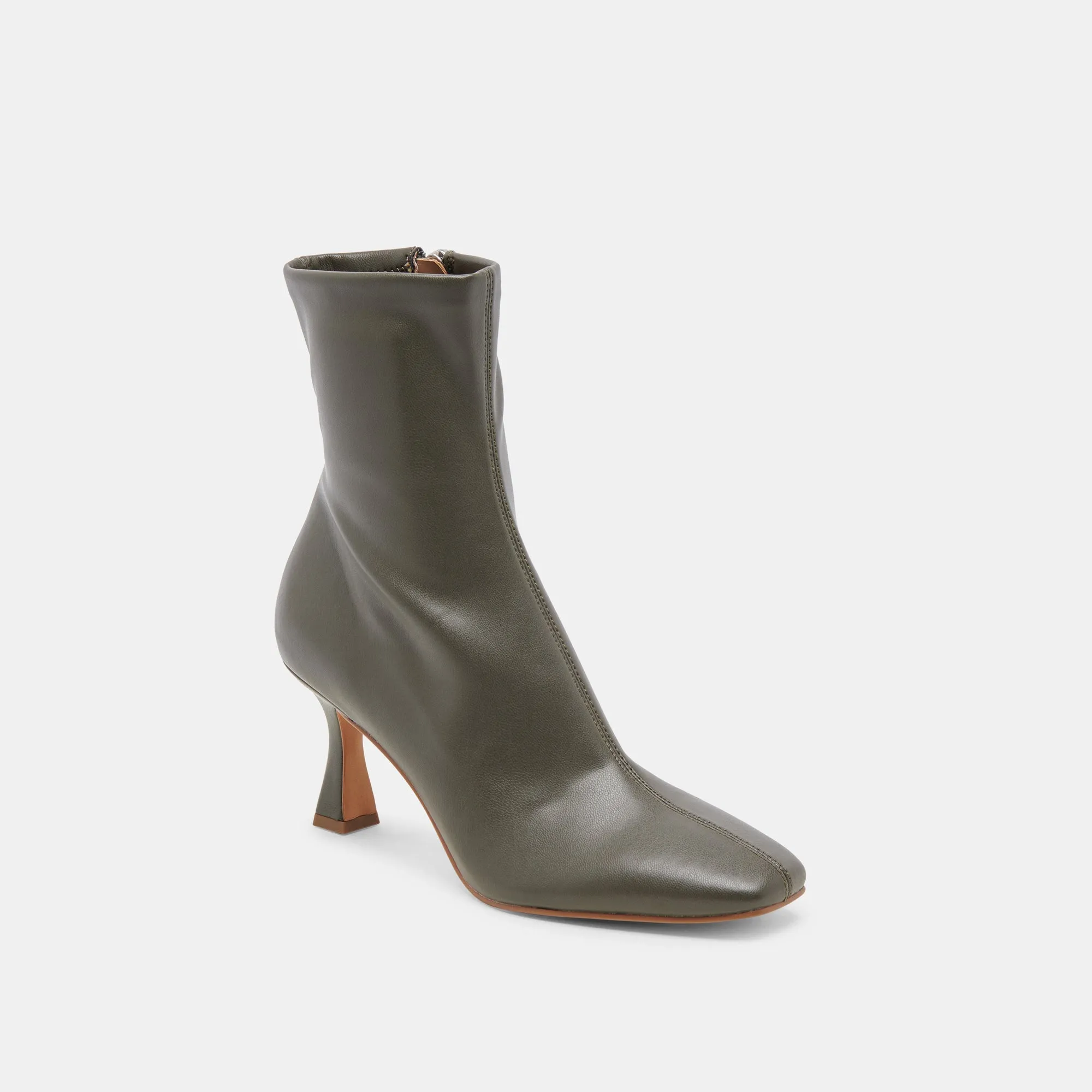 GLAMOR WIDE CALF BOOTS DARK OLIVE STELLA