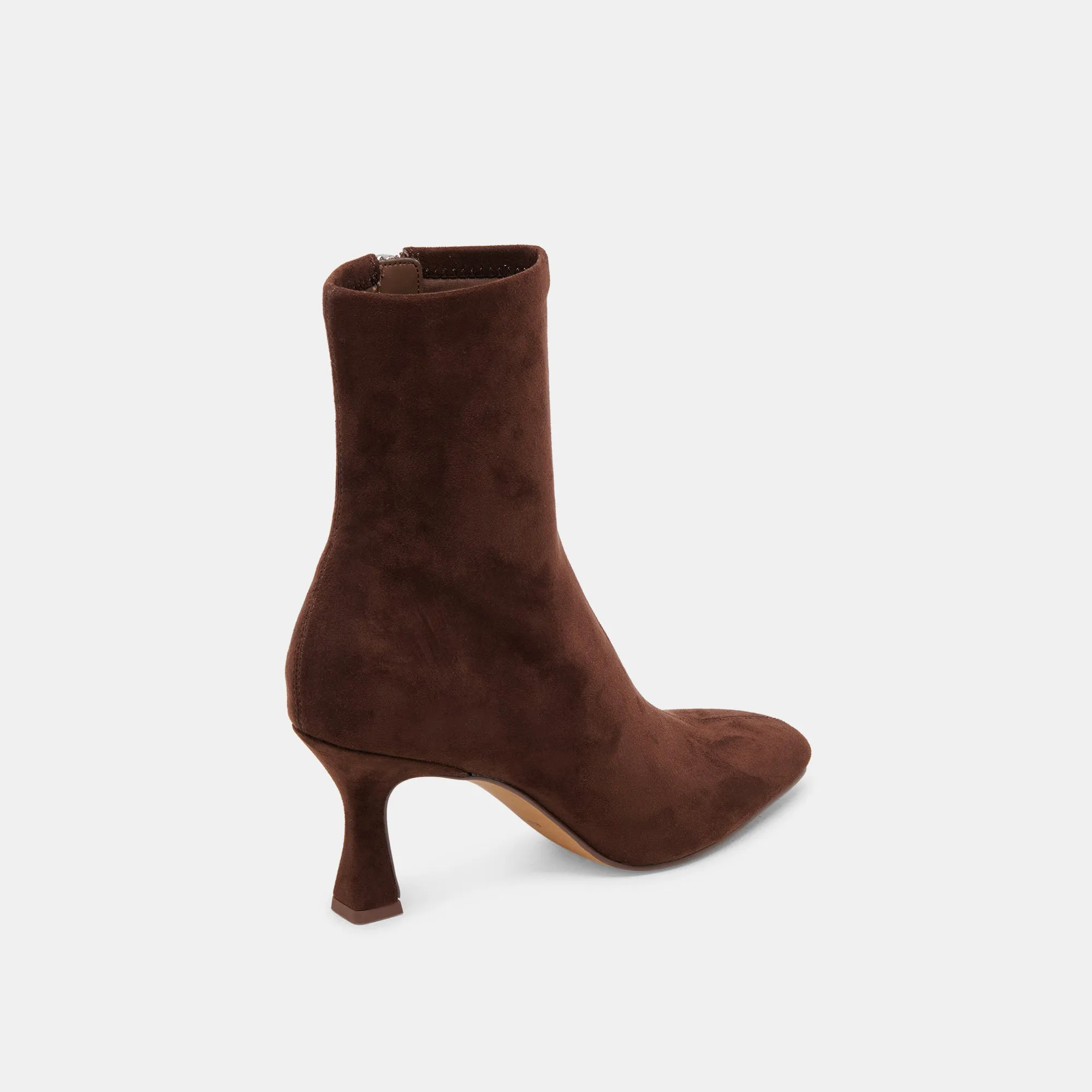 GLAMOR WIDE CALF BOOTS DK BROWN STELLA SUEDE