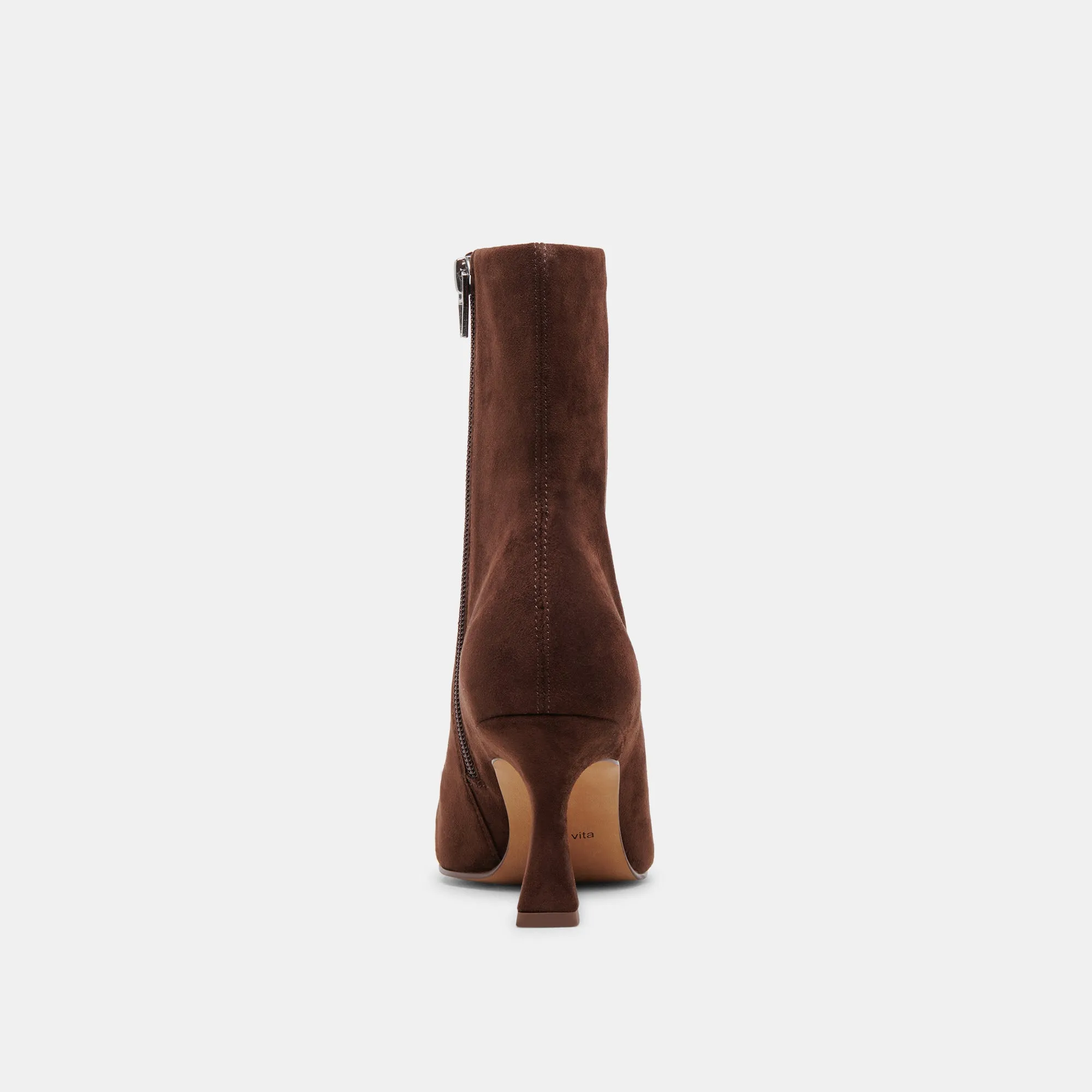 GLAMOR WIDE CALF BOOTS DK BROWN STELLA SUEDE