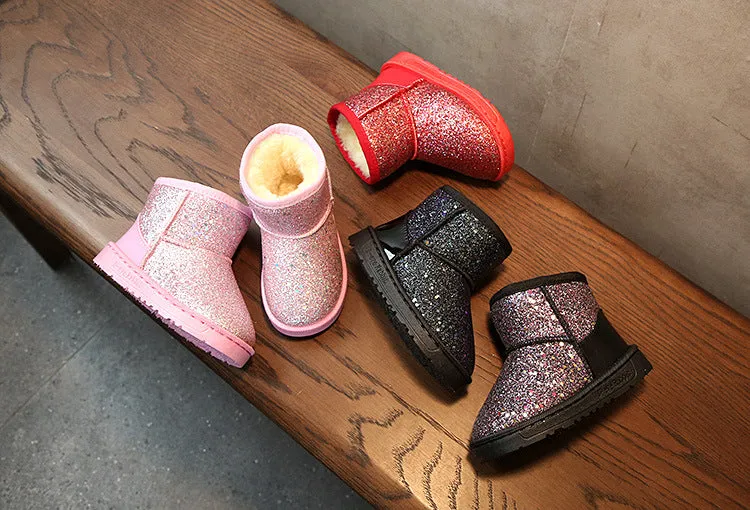 Glitter Plush Winter Boots