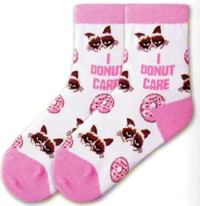 Grumpy Cat Kids I Donut Care Sock