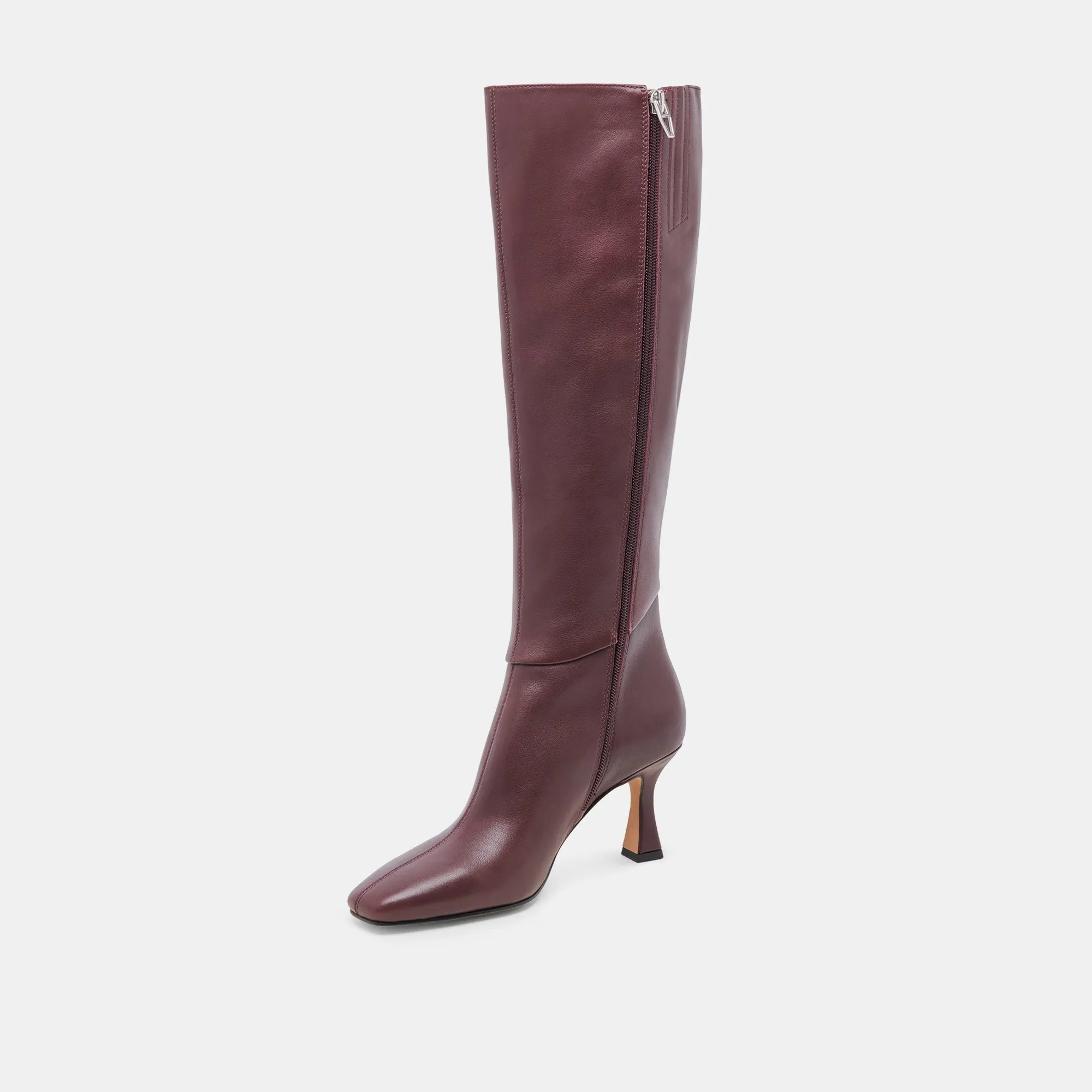 GYRA WIDE CALF BOOTS WINE LEATHER