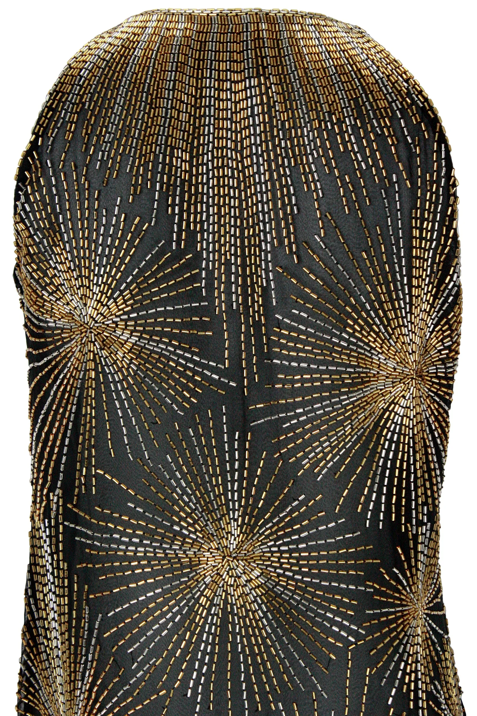 HALSTON 1970s Black Evening Dress  & Jacket with Beaded Fireworks