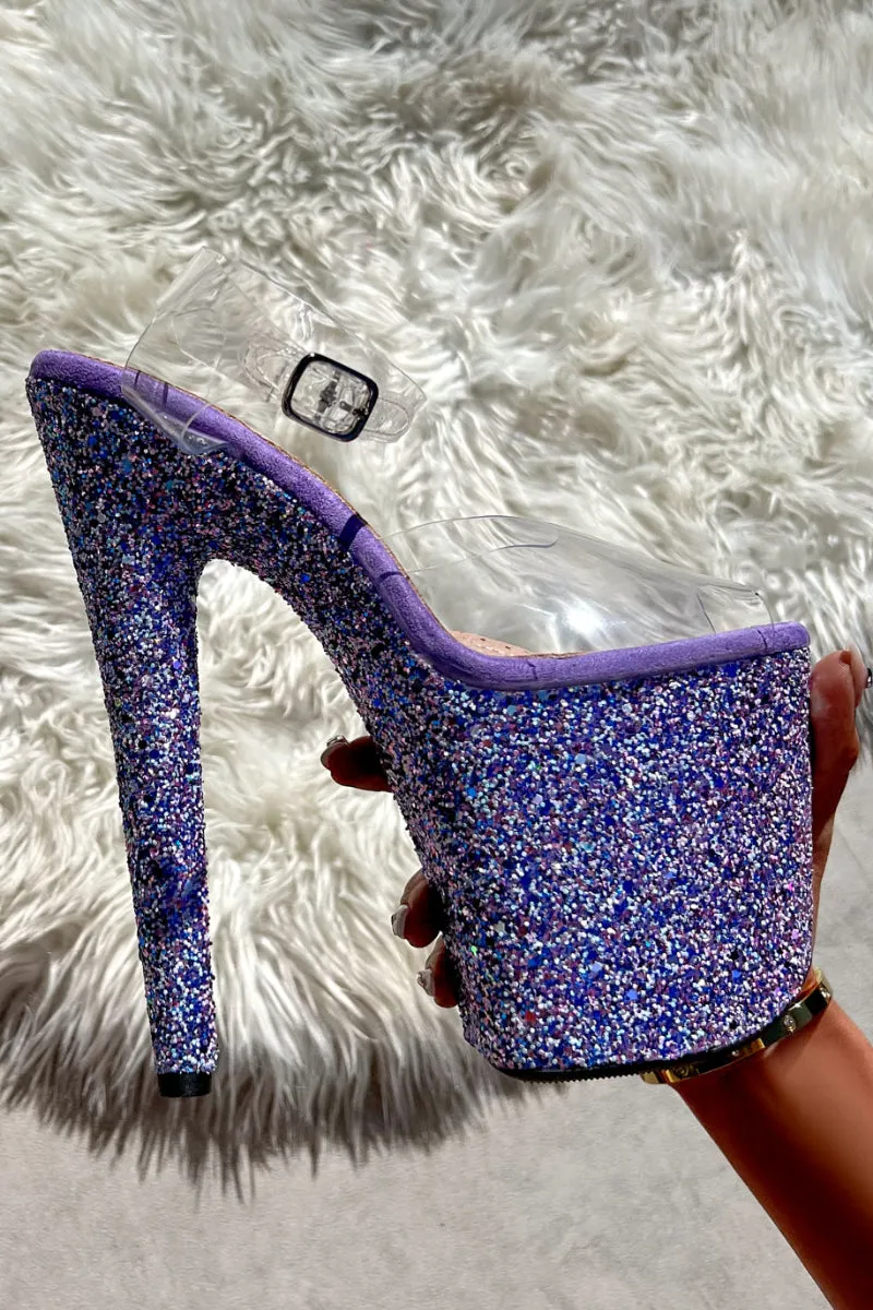 Hella Heels Glitterati XTRA 8inch Classic Stiletto - Confetti