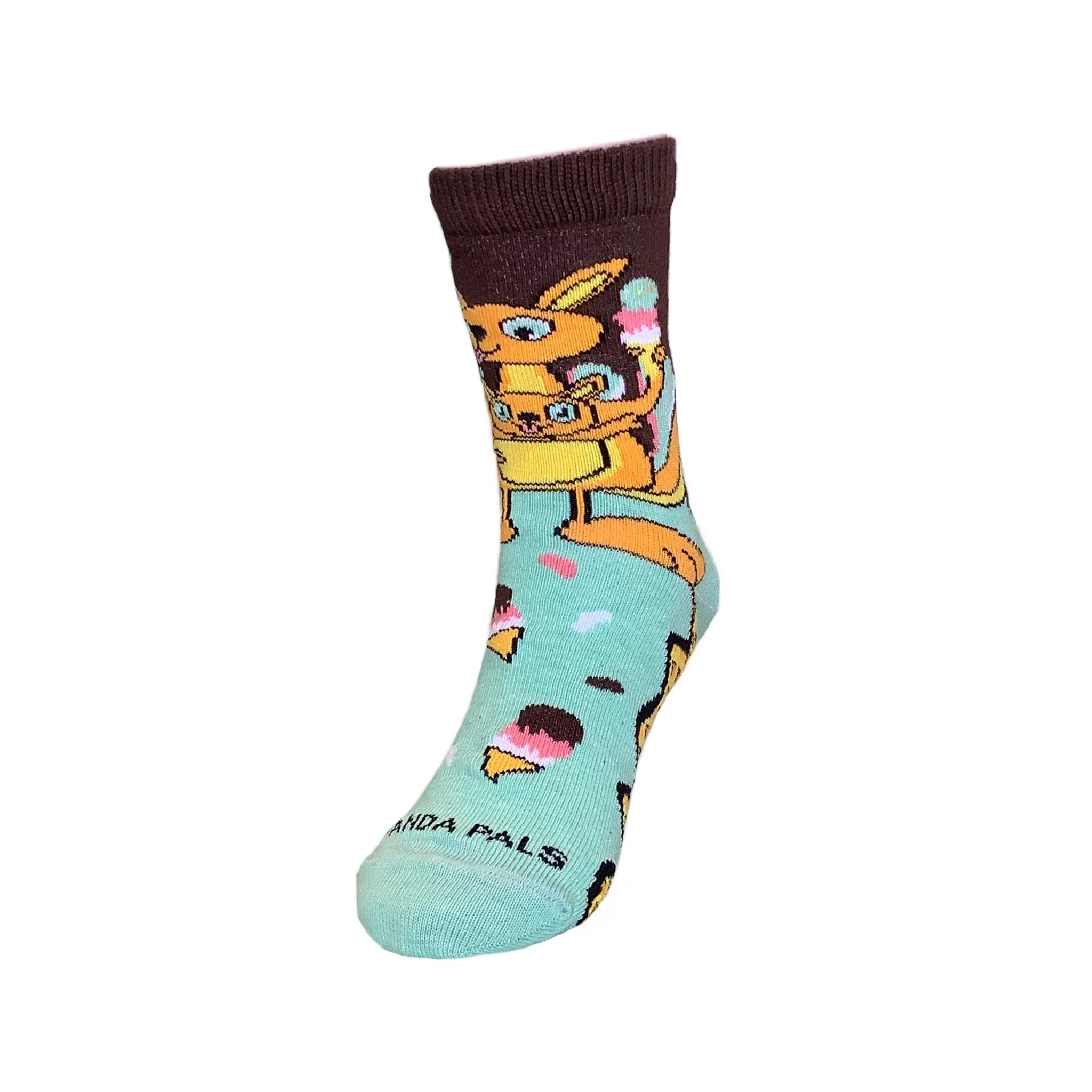 Kangaroo Ice Cream Day Socks (Ages 3-7) from the Sock Panda