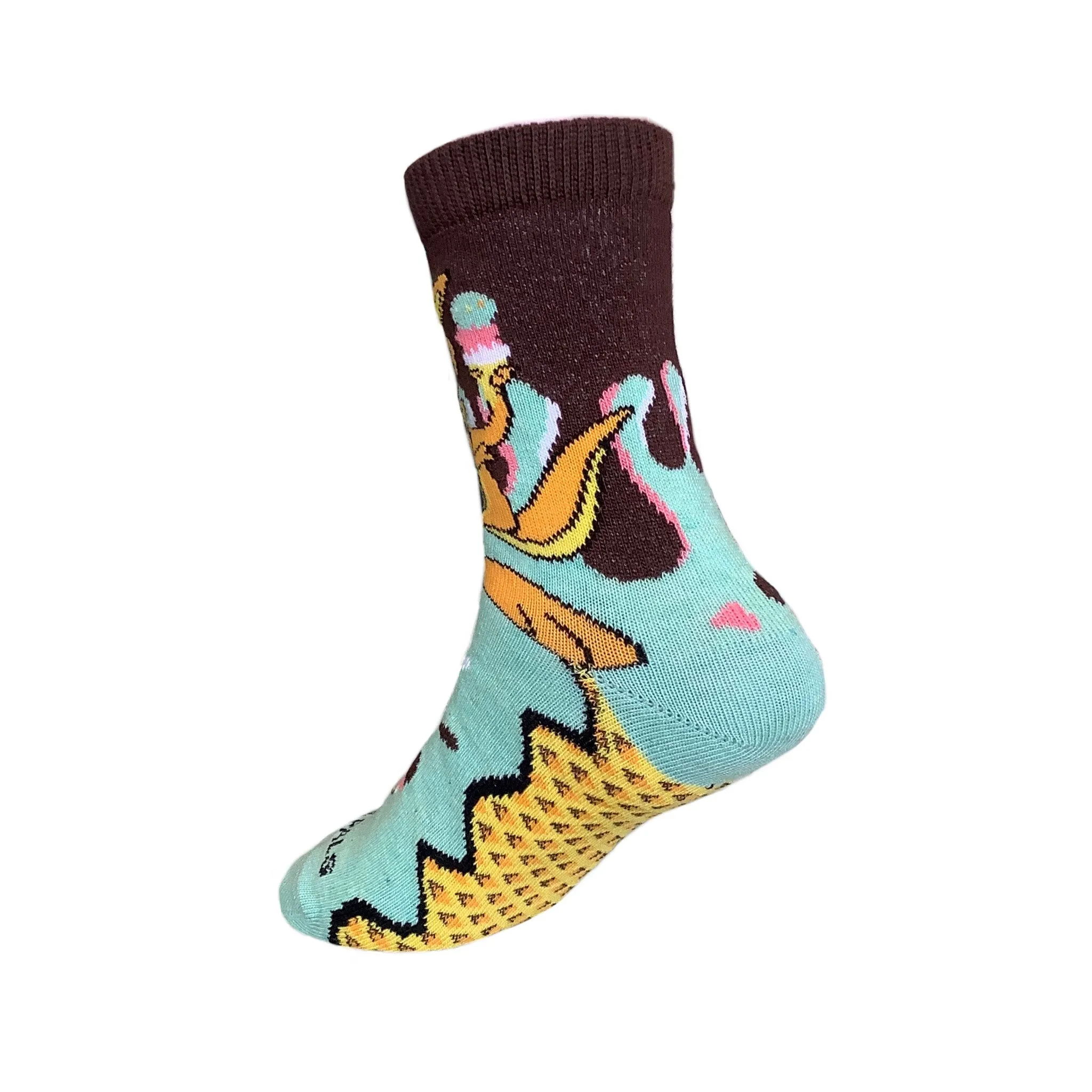 Kangaroo Ice Cream Day Socks (Ages 3-7) from the Sock Panda