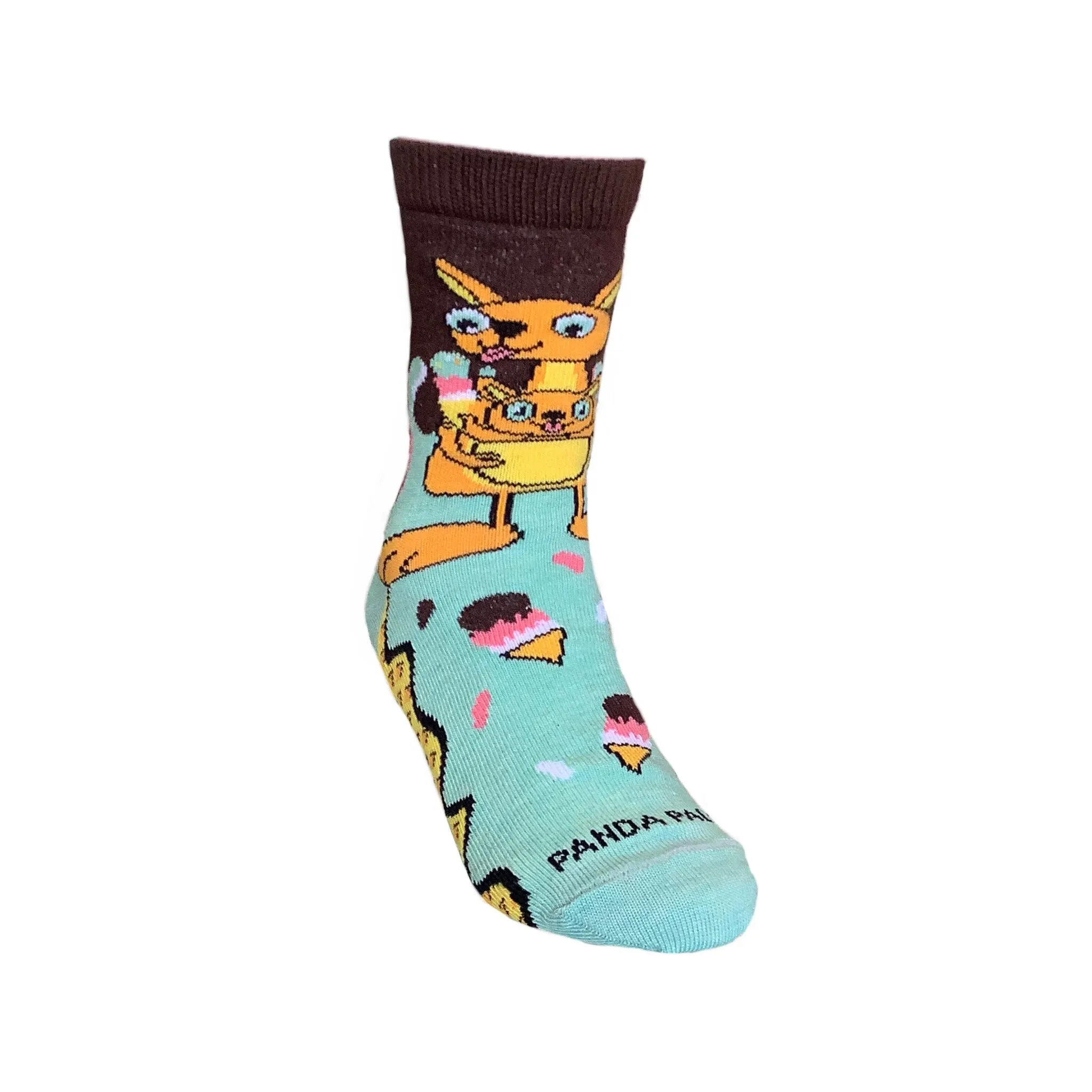 Kangaroo Ice Cream Day Socks (Ages 3-7) from the Sock Panda