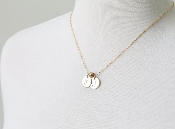 Large Letter Initial Necklace - GF