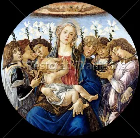 Mary with Christ Child & Singing Angels – Botticelli