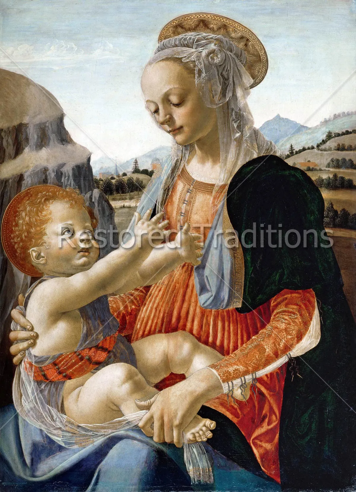 Mary With the Child – Verrocchio